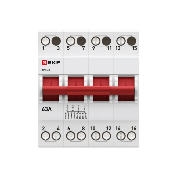 Трехпозиционный переключатель ТПС-63 4P 63А PROXIMA EKF
