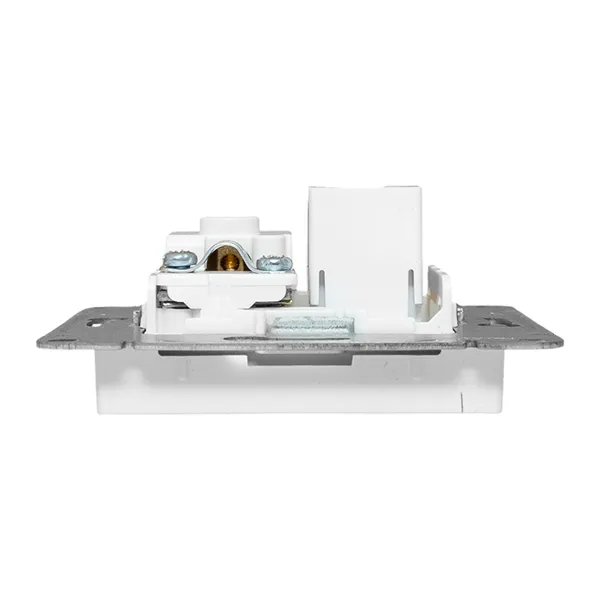Механизм розетки TV+RJ45 (cat5), белый Эпика EKF