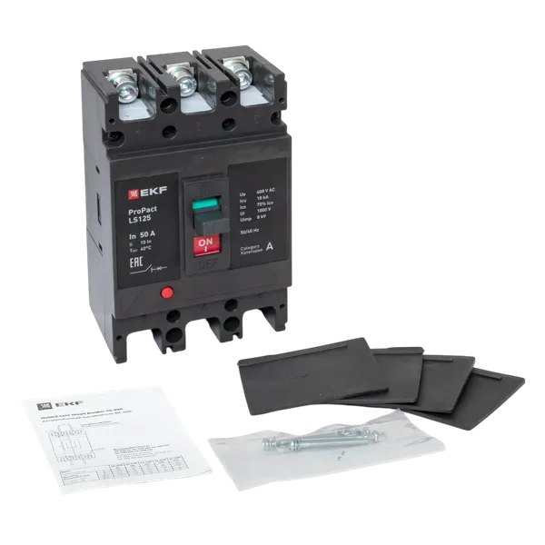 Автоматический выключатель LS125 18кА 3P 50А ProPact EKF