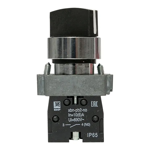 Переключатель BD21 2P короткая ручка NO IP65 EKF PROxima