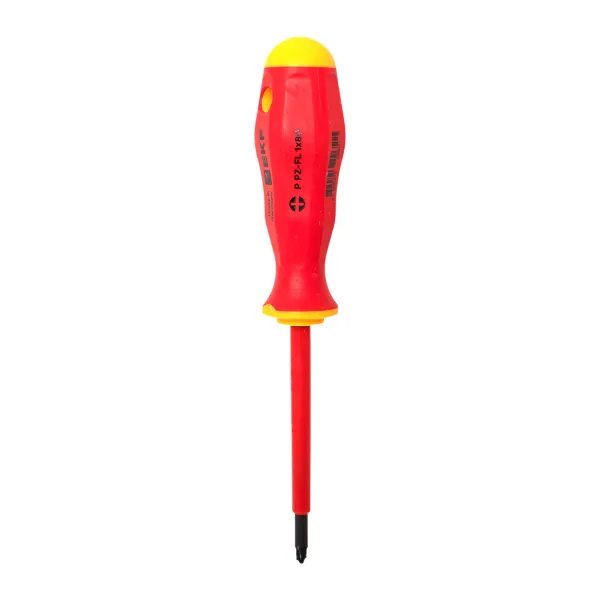 Отвертка Professional PZ-FL1х80 мм VDE 1000В EKF
