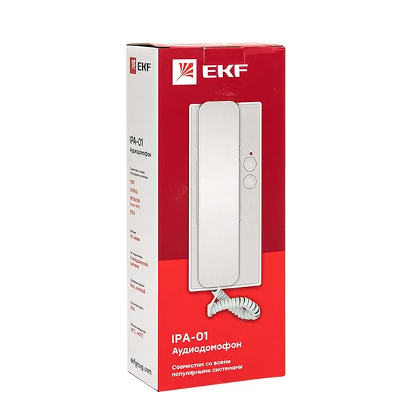 Аудиодомофон (аудиотрубка) IPA-01 бел. 2пр. IP20 EKF