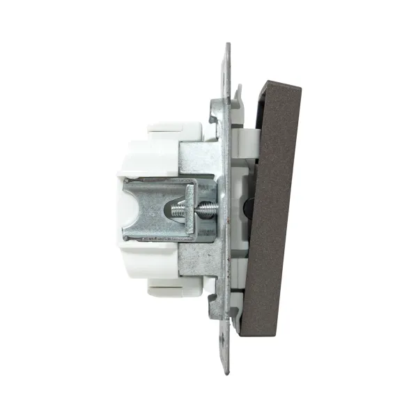 Механизм выключателя, двухклавишный, мокко Эпика EKF