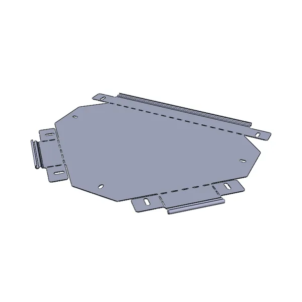 Ответвитель Т-образный 100x100 мм (плоский) EKF