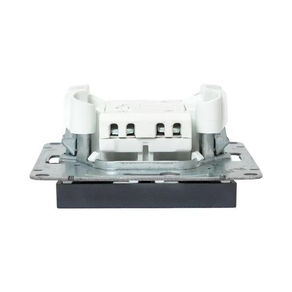 Механизм выключателя, одноклавишный, проходной, графит Эпика EKF