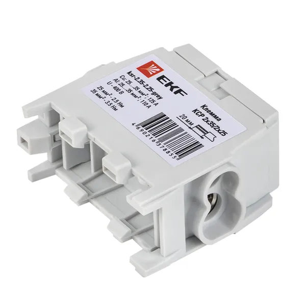 Клемма распределительная КСР с двойным винтом 2x35/2x25 серая EKF PROxima