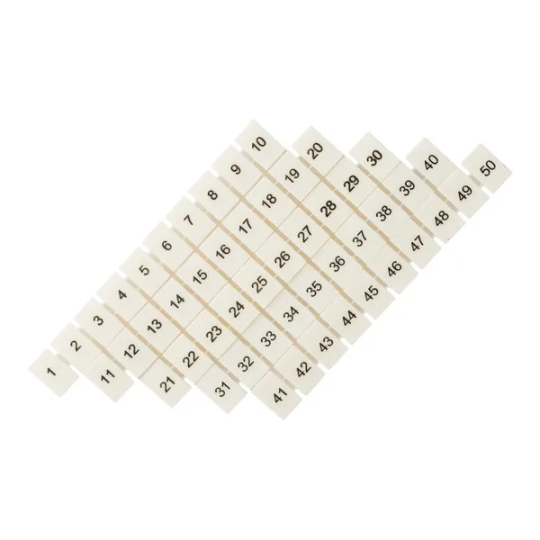Маркеры для UT/ST/Push-in 2,5 с нумерацией 1-50 (100 шт.) EKF