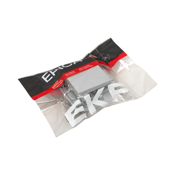 Механизм выключателя, одноклавишный, перекрёстный, алюминий Эпика EKF