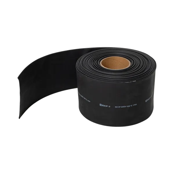 Термоусаживаемая трубка ТУТ нг 120/60 черная рулон EKF PROxima