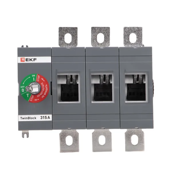 Рубильник 315A 3P без рукоятки управления TwinBlock EKF