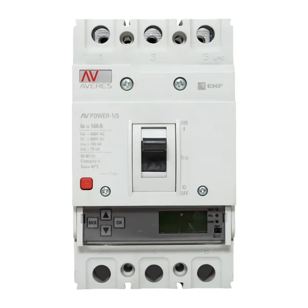 Автоматический выключатель AV POWER-1/3 160А 100kA ETU6.0 EKF AVERES