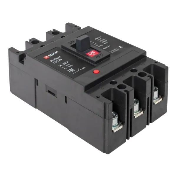 Автоматический выключатель LS125 18кА 3P 80А ProPact EKF
