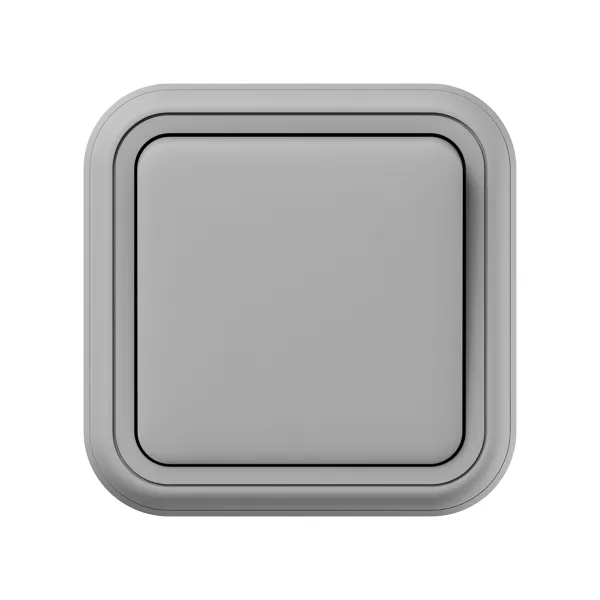 Выключатель, одноклавишный, проходной СП, автоматические клеммы серый, Бронто EKF