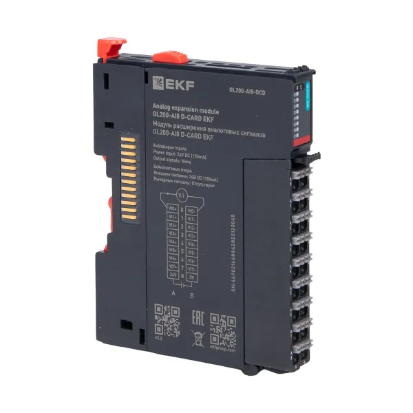 Модуль расширения аналоговых сигналов GL200-AI8 D-CARD EKF