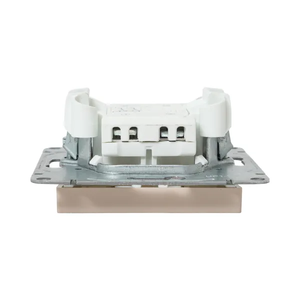 Механизм выключателя, одноклавишный, перекрёстный, кремовый Эпика EKF