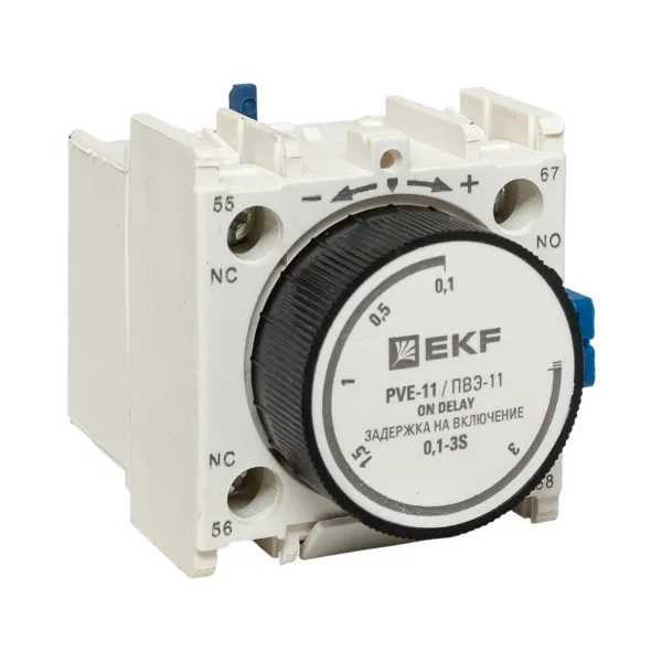 Приставка выдержки времени включения ПВЭ-11 0,1-3сек NO+NC EKF PROxima