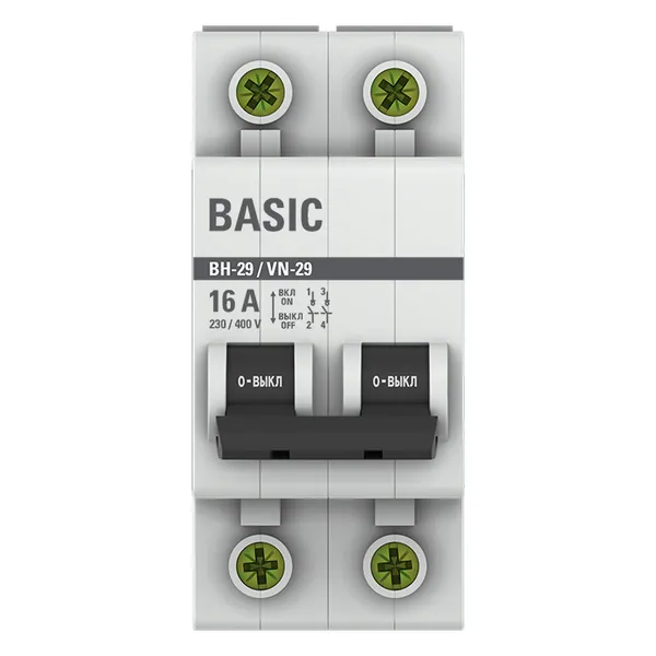 Выключатель нагрузки 2P 16А ВН-29 Basic