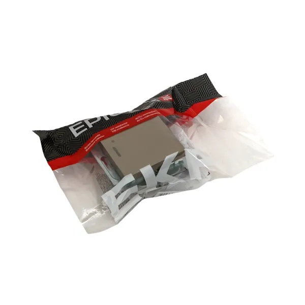 Механизм выключателя, одноклавишный, с подсветкой, шампань Эпика EKF