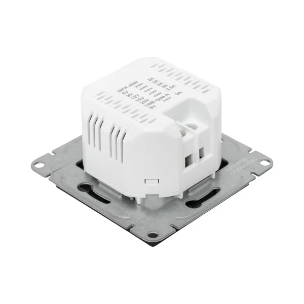 Механизм розетки USB-A+С, чёрный Эпика EKF