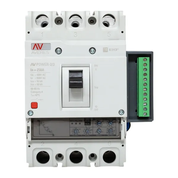 Автоматический выключатель AV POWER-2/3 250А 50kA ETU2.2 EKF AVERES