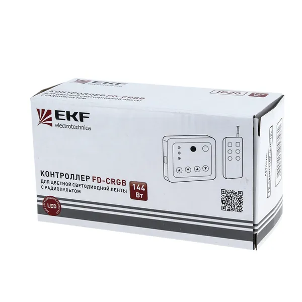 Драйвер-контроллер для RGB LED-ленты 144Вт IP20 12В с радиопультом EKF Proxima