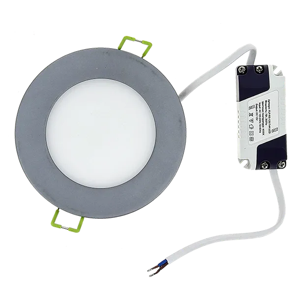 Светодиодная панель круг 7 Вт 4000К серебро 120 мм серии FLP-R Proxima