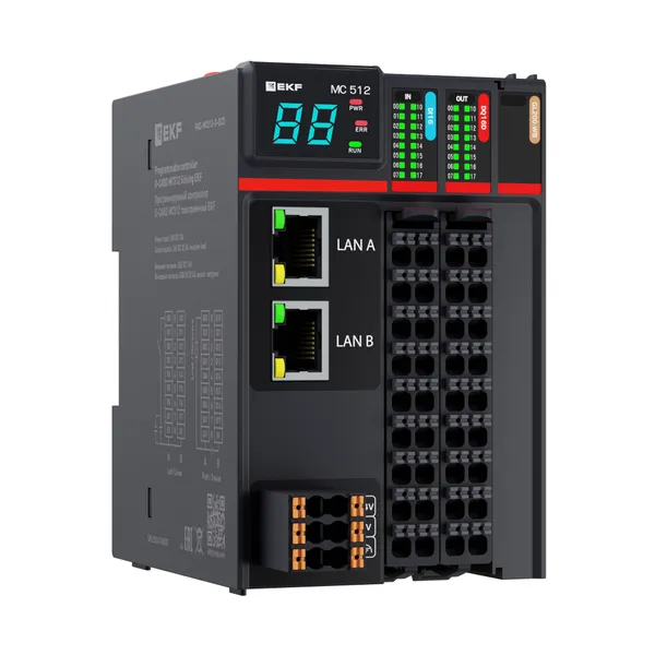 Программируемый логический контроллер (ПЛК) MC512 токоприемный D-CARD EKF