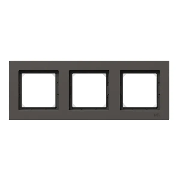 3 - местная рамка, IP44, мокко, пластик Эпика EKF