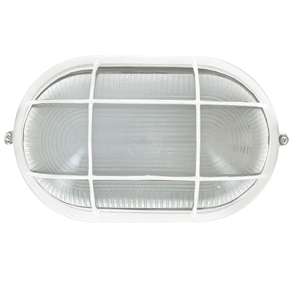 Светильник BLS-1202 белый/овал решетка 100Вт IP54 EKF Basic