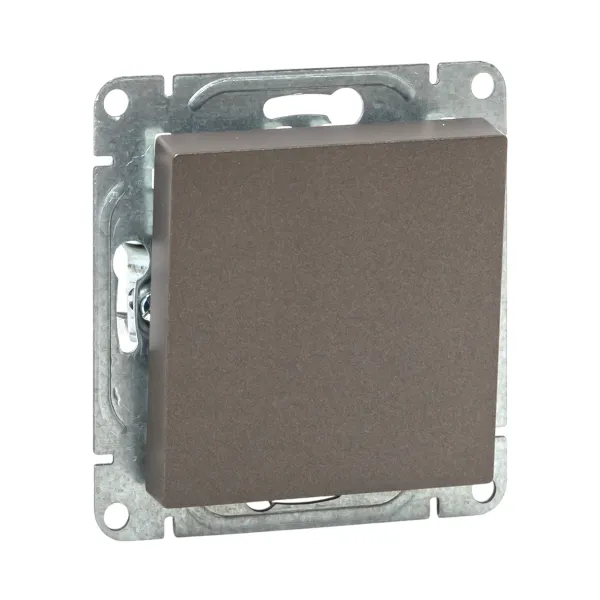 Механизм выключателя, одноклавишный, проходной, мокко Эпика EKF