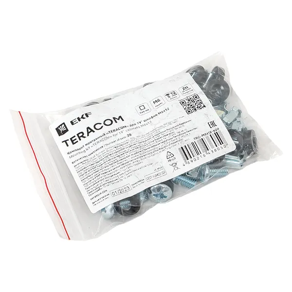 Комплект монтажный TERACOM для 19" шкафов М6х12 (20 компл.)