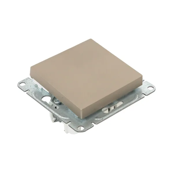 Механизм выключателя, одноклавишный, перекрёстный, шампань Эпика EKF