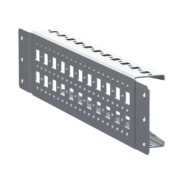 Рейка монтажная широкая перфорированная с накладным креплением Д400 (2 шт) EKF AleSta