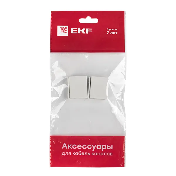 Соединитель (20х10) (4 шт) белый EKF-Plast