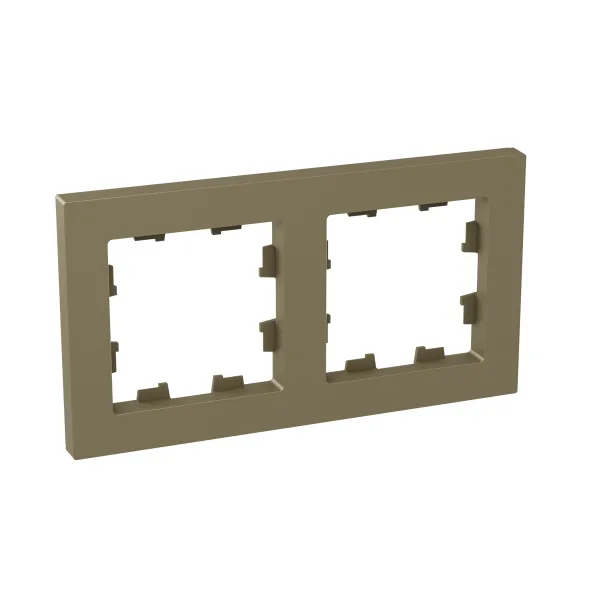 2 - местная рамка, шампань, пластик Эпика EKF