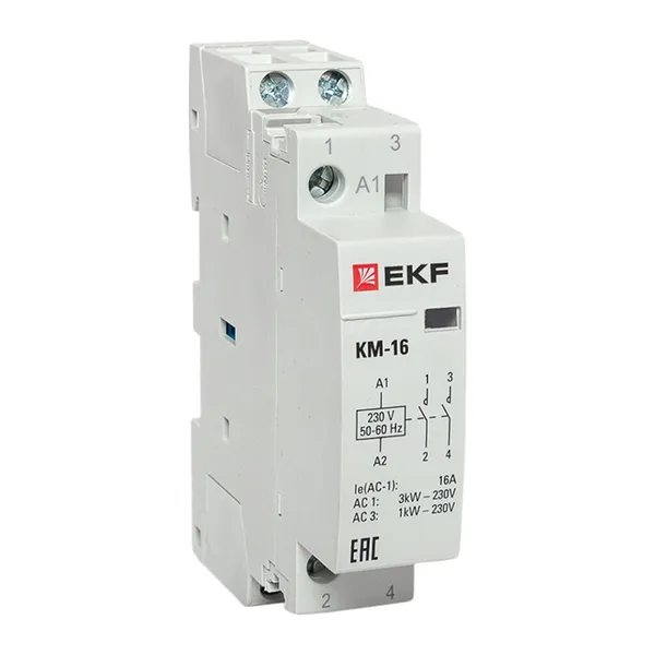 Контактор модульный КМ 16А 2NО (1 мод.) EKF PROxima