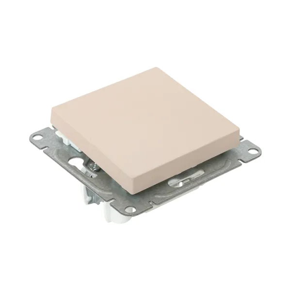 Механизм выключателя, одноклавишный, кремовый Эпика EKF