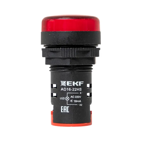 Матрица светодиодная AD16-22HS красный 230 В AC EKF PROxima