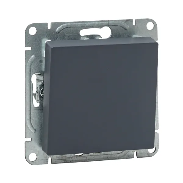 Механизм выключателя, одноклавишный, перекрёстный, графит Эпика EKF