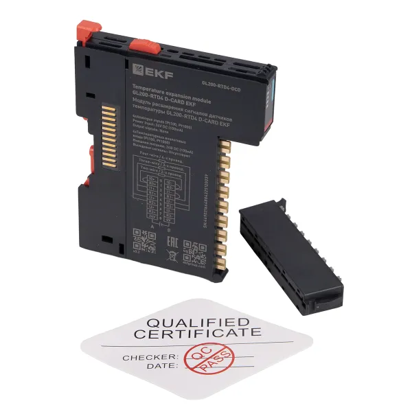 Модуль расширения сигналов датчиков температуры GL200-RTD4 D-CARD EKF