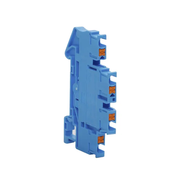 Клемма двухуровневая Push-in 2.5 мм2 4 вывода синяя EKF