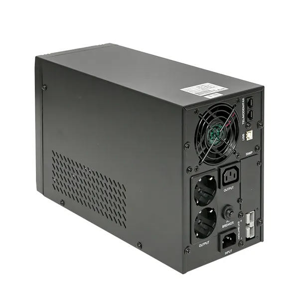 Источник Бесперебойного Питания Линейно-интерактивный E-Power PSW 600 500 ВА /400 Вт, напольный, без АКБ, с усиленным зарядным устройством,USB,RJ45,1хСE13,2xSchuko