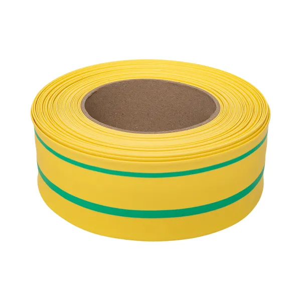 Термоусаживаемая трубка ТУТ нг 60/30 жел-зел рулон EKF PROxima