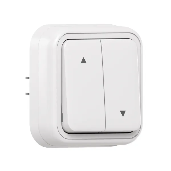 Выключатель, для жалюзи СП, винтовые клеммы белый, Бронто EKF