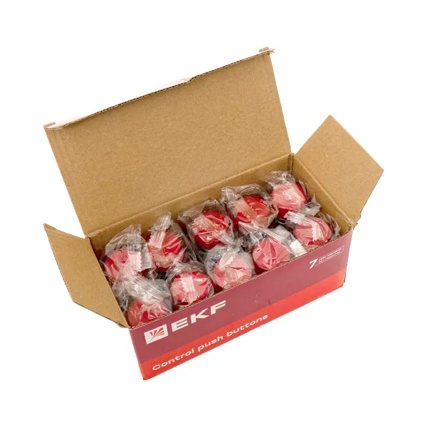 Лампа сигнальная BV64 красная 24В EKF