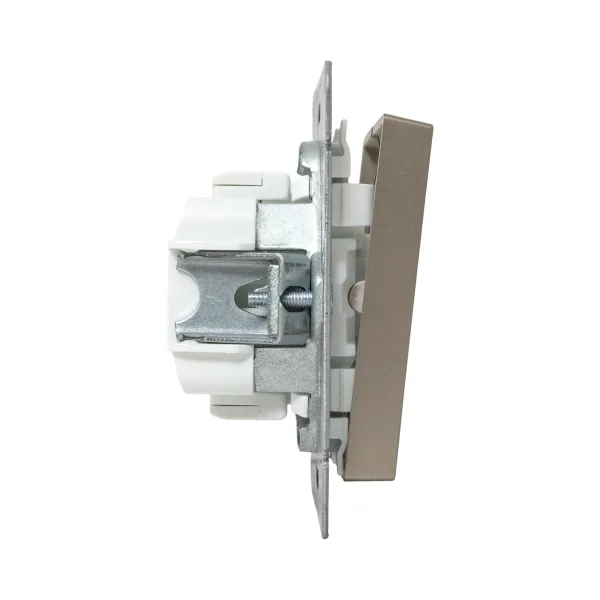 Механизм выключателя, двухклавишный, шампань Эпика EKF