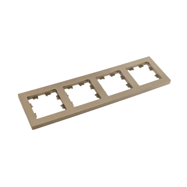 4 - местная рамка, шампань, пластик Эпика EKF