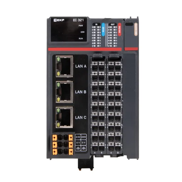 Программируемый логический контроллер (ПЛК) EC321 токоподающий D-CARD EKF