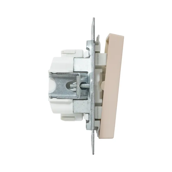 Механизм выключателя, одноклавишный, кремовый Эпика EKF