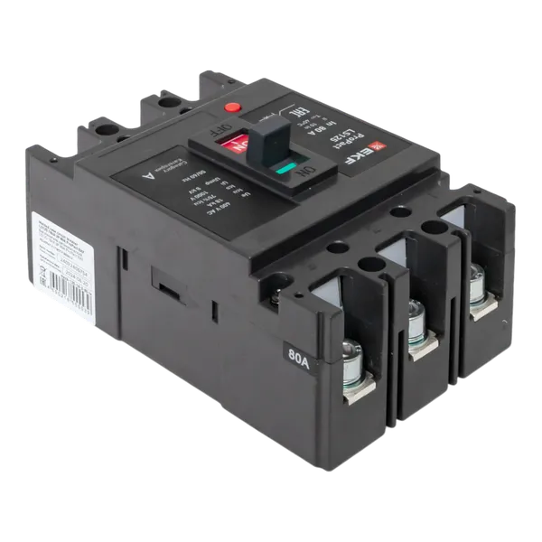 Автоматический выключатель LS125 18кА 3P 80А ProPact EKF